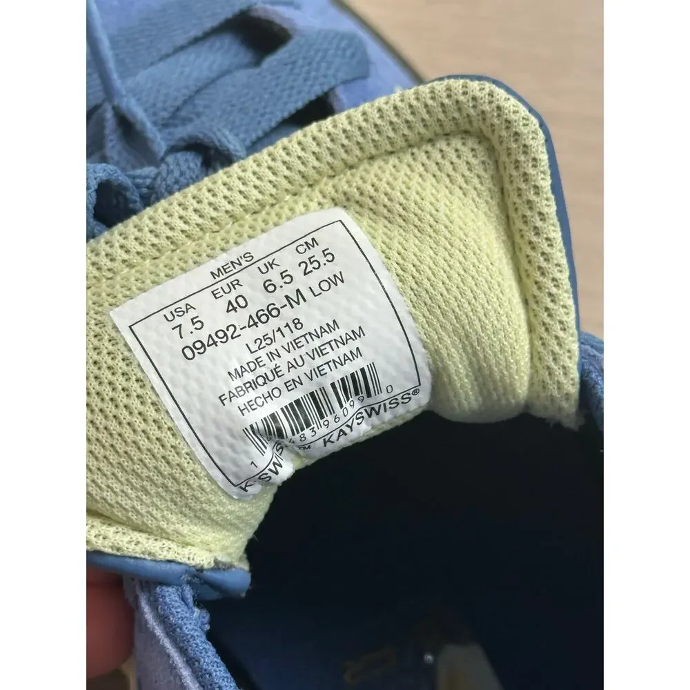 K-Swiss COURT TIEBREAK II Blue Sneaker - Size 7.5 - New